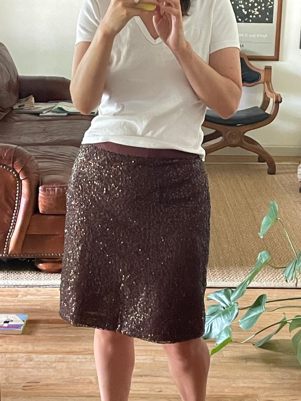 Y2K J Crew Sequin Skirt Size 8